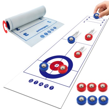 2-in-1 Tabletop Ice Hockey Game - Action-Packed Plastic Tabletop for Ages 12-14