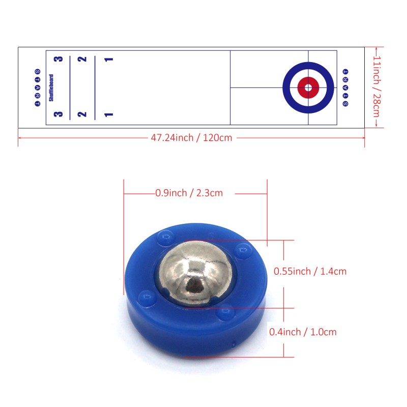 Curling & Shuffledboard Game Set Curling & Shuffledboard Game Set