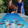 Underwater World Table Top Shuffleboard Curling Game Set (11"x 47.25")| Portable Family Games for Indoor and Outdoor Fun Underwater World Table Top Shuffleboard Curling Game Set (11"x 47.25")| Portable Family Games for Indoor and Outdoor Fun