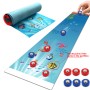 Underwater World Table Top Shuffleboard Curling Game Set (11"x 47.25")| Portable Family Games for Indoor and Outdoor Fun